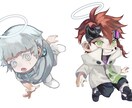 デフォルメイラストの可愛らしいアイコンを描きます ちょっとダークなものからポップでかわいいものまで！ イメージ3