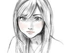 写真を元に似顔絵イラスト制作します モノクロ・カラー対応|SNSアイコンや推しイラストに イメージ2