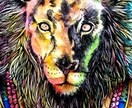 手描きで動物に宝石の装飾イラスト描きます お好きな動物にキラキラ宝石のネックレスなど イメージ1
