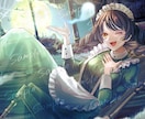 期間限定！ハロウィンイラスト量産企画します サムネにも素材でも使える！洋館メイドさんオバケ仮装 イメージ9