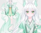 コスパ最強！男女デビューVtuberモデル制作ます 著作権譲渡！修正無制限！高品質！初心者でも安心！一括制作！ イメージ6