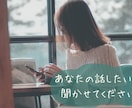 あなたの気持ちに寄り添います 心の中を自分で言葉にしてみましょう。何でも大丈夫です。 イメージ1