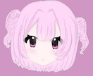 可愛いアイコン用の萌えイラストの制作をします お口の表情差分3種類まで無料です！ イメージ3