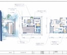 住宅作家（一級建築士）がご要望から間取り作成します 手描きプラン（着色）&ファサードスケッチを基本料金にてご提供 イメージ3