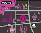 イラストを使った地図を作成いたします GoogleMAPを元に分かりやすい地図を作成いたします。 イメージ3
