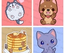 シンプルでかわいい動物イラスト制作します アイコン、ブログ、YouTubeなど用にイラストを制作します イメージ4