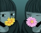 MVイラストやアイコンなどオリジナルの絵を描きます 可愛い系、カッコイイ系、不気味系など色々な絵柄で描きます。 イメージ3