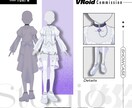 VRoid Studioでオリジナルの服を作ります デザイン画再現はもちろん衣装のデザインからおまかせ可能！ イメージ2