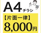 A4チラシ片面8,000円で承ります セミナー、イベント、お店、商品の告知等。何でもご相談ください イメージ1