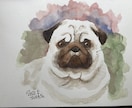 大切な愛犬の似顔絵を描きます 水彩画で色鮮やかな似顔絵を描きます！ イメージ2