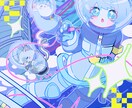 仄暗くてかわいいイラスト描きます アイコン・サムネイル・MVイラスト、どんな雰囲気でも描きます イメージ9