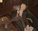 MVサムネイル等⟡厚塗り1枚絵のイラスト制作します 歌ってみた動画/配信/snsのアイコン･ヘッダー など イメージ1