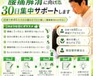 あなたの腰痛解消に向けて30日集中サポートします 日本で80人のみの痛みのプロが優しく腰痛解消をお手伝い イメージ1