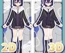 Vroidで3Dモデルを作成します 衣装抜きの作成でさらにお安く！ イメージ4