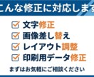 名刺/チラシのデータ修正を丁寧に対応します 名刺/チラシ以外でもご相談ください。 イメージ2