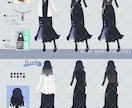 情報量の多い三面図/キャラクターデザイン作ります イメージから凝ったキャラデザを提案します！SDキャラもOK イメージ7