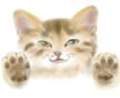 優しい水彩でネコちゃんのイラストを描きます 世界でたった一つのプレゼント、アイコン、額装などに！ イメージ3