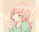 好きなキャラで！やわらかい雰囲気のアイコン描きます 現役絵描きの得意分野！デジタルすぎないパステルカラーイラスト イメージ1