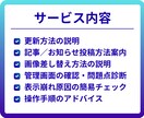 WordPressの更新・触れない問題を解決します 操作方法やエラーをチャットで丁寧にサポート イメージ3