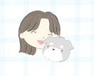 ゆるっとかわいいアイコン描きます 犬とペア・子どもイラストOK◎ゆる手書き イメージ4