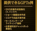 完全オーダーメイドGPTs作成代行します 【5名限定】＼1万円であなた専用のGPTsを作ります！／ イメージ4