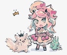 絵本調画風のアイコン、ヘッダーを描きます ほんわかしたテイストでSNSのアイコン、ヘッダーを作成します イメージ4