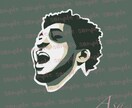 あなたの推しをカッコいいロゴ風に描きます SNSのアイコンやデジタルギフトに！ イメージ9