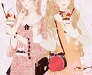 可愛い女の子のイラスト制作いたします 心が明るくなるような可愛い女の子のイラスト制作承ります！ イメージ1