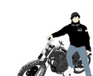 趣味を楽しむあなたをイラストにします 釣り、バイク、キャンプ、スポーツ、音楽なんでもOK! イメージ2