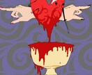変わった絵をプレゼントします 不気味で惹かれる様なイラストを イメージ1