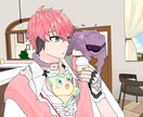 躍動感のあるイラスト制作いたします アイコンや、歌みたやオリジナル曲のMV、夢小説の表紙等に！ イメージ2
