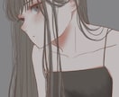 可愛いアイコンやヘッダーを描きます 儚くて可愛い、またはダークでかっこいい女の子達の絵を描きます イメージ5