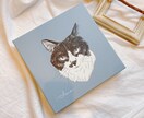 うちのこのお写真をモノクロアートにします モノクロアートをキャンバスパネルに印刷してお届け イメージ1