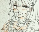 女の子のイラストを描きます プレゼント、インテリア、コレクションにいかがでしょうか。 イメージ5