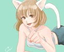 イラスト/アイコン/ヘッダーなど描きます あなただけのかわいいオリジナル女の子キャラ描きます イメージ1