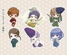 和風のミニキャラクターお描きします 普通の形の着物キャラから変わったデザインの着物キャラまで！ イメージ3