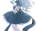 女の子の立ち絵を売ります 水色をメインに使いました、フリルの可愛い女の子です イメージ2