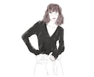 アンニュイで抜け感のあるイラスト描きます 商用OK/女性向き/オシャレデザイン向け イメージ5