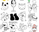 シンプル！でもおしゃれなイラスト描きます 商用、アイコン、グッズにいかがですか？ イメージ4