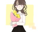 SNS用イラストアイコンを描きます 女の子のイラストです！！！！！ イメージ1