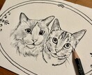 大切なペットの似顔絵【鉛筆画】を作成します サービス開始限定最低価格！完全手書き♪プレゼント用にも イメージ4