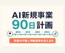 AI新規事業の90日計画を作ります アイデアを検証可能な週次計画へ落とし込みます イメージ1