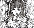 ミステリアスな雰囲気のイラスト制作します アイコンやサムネイル使えるようなイラストを目指しました。 イメージ2