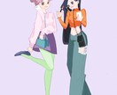 ポップな女の子お描きします カラフルでお洒落な女の子を提供します！ イメージ3