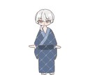 SNS・配信に◎デフォルメイラストかきます ゆるくて可愛いデフォルメイラストを2枚お描きします！ イメージ3