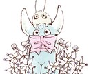 可愛いオリジナルイラストをお描きいたします デジタル化が進む中、手描き水彩で注目度アップ⭐︎ イメージ1