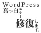 ワードプレスの「致命的エラー」「白表示」復旧します WordPressのエラーや真っ白の状態を確認できるよう対処 イメージ1