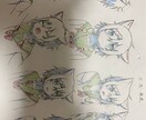 キャラクターの立ち絵(正面、横、後)、表情描きます キャラクター(3面図)描きます！ イメージ3