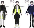 VTuber向けキャラデザ&立ち絵イラスト描きます Live2D用パーツ分けもオプションで納品可能です!! イメージ4