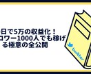 フォロワー1000人で収益化した方法を全公開します Twitterを活用した集客からの販売戦略をお伝えします イメージ1